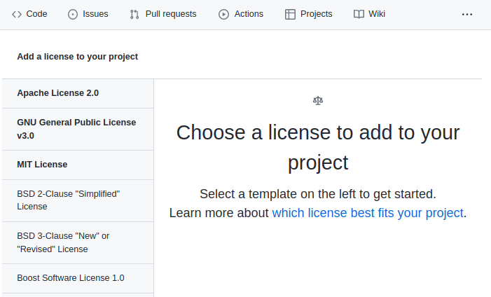 The github license helper