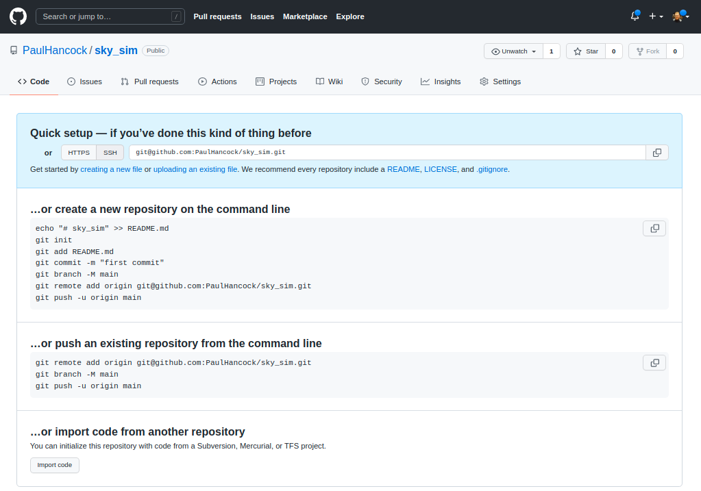 Empty github repo
